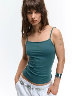 GATE Podstawowy elastyczny top na ramiączkach| Koszulki I Topy·Podkoszulki ☀️