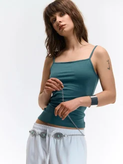 GATE Podstawowy elastyczny top na ramiączkach| Koszulki I Topy·Podkoszulki ☀️