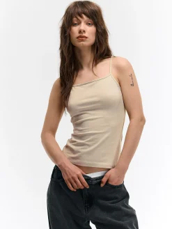 GATE Podstawowy elastyczny top na ramiączkach| Koszulki I Topy·Podkoszulki ☀️