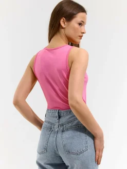 GATE Podstawowy elastyczny top na ramiączkach| Koszulki I Topy·Podkoszulki ☀️