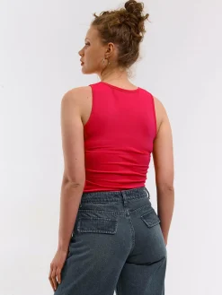 GATE Podstawowy elastyczny top na ramiączkach| Koszulki I Topy·Podkoszulki ☀️