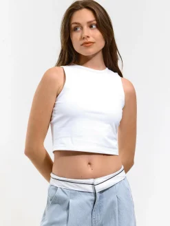 GATE Podstawowy elastyczny top na ramiączkach| Koszulki I Topy·Podkoszulki ☀️