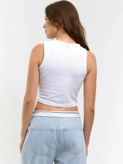 GATE Podstawowy elastyczny top na ramiączkach| Koszulki I Topy·Podkoszulki ☀️