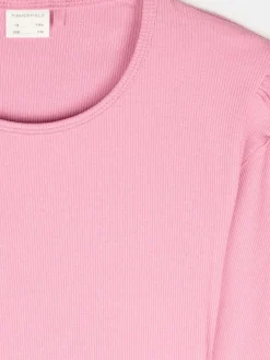 GATE Prążkowana bawełniana sukienka z falbankami|Dzieci Dziewczynki·Sukienki