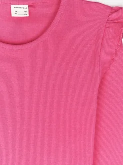 GATE Prążkowana bawełniana sukienka z falbankami|Dzieci Dziewczynki·Sukienki