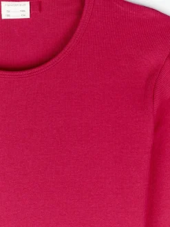 GATE Prążkowana bawełniana sukienka z falbankami|Dzieci Dziewczynki·Sukienki