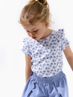 GATE Prążkowana koszulka z nadrukiem|Dzieci Dziewczynki·Koszulki I Topy