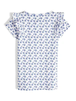 GATE Prążkowana koszulka z nadrukiem|Dzieci Dziewczynki·Koszulki I Topy