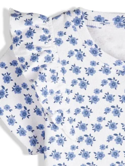 GATE Prążkowana koszulka z nadrukiem|Dzieci Dziewczynki·Koszulki I Topy