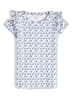 GATE Prążkowana koszulka z nadrukiem|Dzieci Dziewczynki·Koszulki I Topy