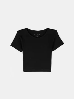 GATE Prążkowana, krótka koszulka| Koszulki I Topy·Koszulki|Koszulki I Topy·Crop Top ☀️