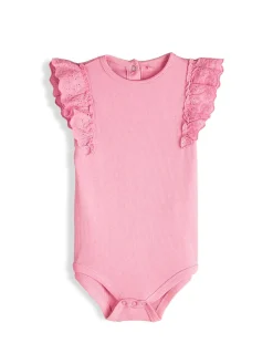 GATE Prążkowane body z marszczeniami|Dzieci Baby