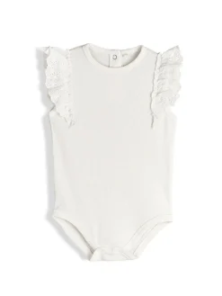 GATE Prążkowane body z marszczeniami|Dzieci Baby