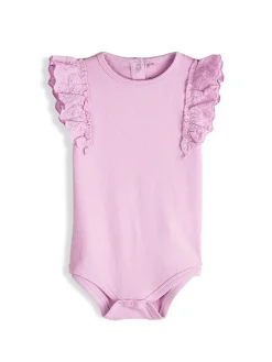 GATE Prążkowane body z marszczeniami|Dzieci Baby