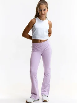 GATE Prążkowane spodnie dzwony|Dzieci Dziewczynki·Spodnie I Legginsy