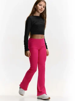 GATE Prążkowane spodnie dzwony|Dzieci Dziewczynki·Spodnie I Legginsy