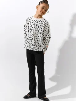 GATE Prążkowane spodnie dzwony|Dzieci Dziewczynki·Spodnie I Legginsy