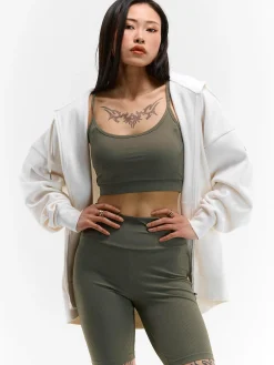 GATE Prążkowane szorty biker| Spodnie·Spodenki ☀️