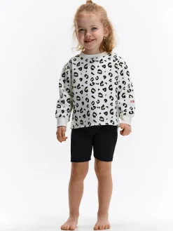 GATE Prążkowane szorty biker|Dzieci Dziewczynki·Spodnie I Legginsy|Dziewczynki·Szorty ☀️