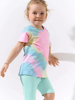 GATE Prążkowane szorty biker|Dzieci Dziewczynki·Spodnie I Legginsy|Dziewczynki·Szorty ☀️