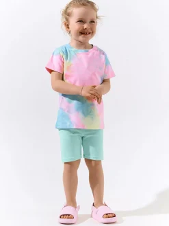 GATE Prążkowane szorty biker|Dzieci Dziewczynki·Spodnie I Legginsy|Dziewczynki·Szorty ☀️