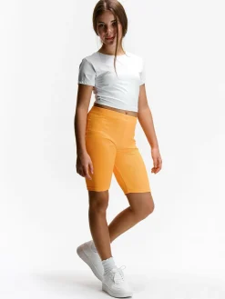 GATE Prążkowane szorty biker|Dzieci Dziewczynki·Spodnie I Legginsy|Dziewczynki·Szorty ☀️