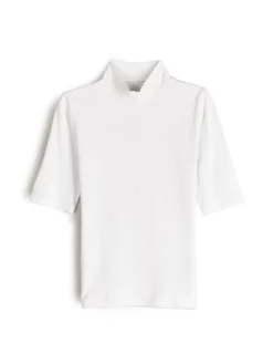 GATE Prążkowany top z golfem| Koszulki I Topy·Topy|Koszulki I Topy·Golfy