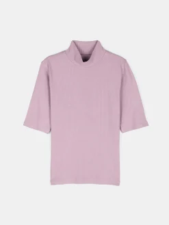 GATE Prążkowany top z golfem| Koszulki I Topy·Topy|Koszulki I Topy·Golfy