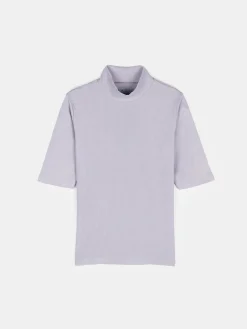 GATE Prążkowany top z golfem| Koszulki I Topy·Topy|Koszulki I Topy·Golfy