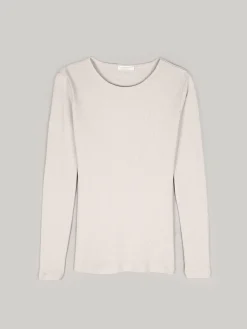 GATE Prążkowany top z metaliczną nitką| Koszulki I Topy·Topy