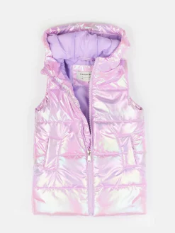 GATE Przedłużana holograficzna kamizelka pikowana|Dzieci Dziewczynki·Kurtki I Płaszcze