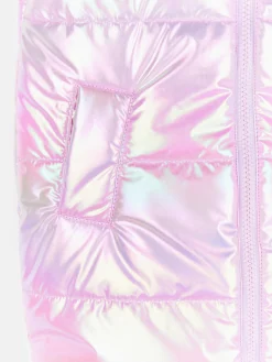 GATE Przedłużana holograficzna kamizelka pikowana|Dzieci Dziewczynki·Kurtki I Płaszcze