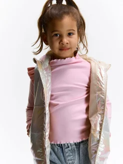 GATE Przedłużana holograficzna kamizelka pikowana|Dzieci Dziewczynki·Kurtki I Płaszcze