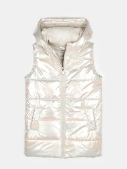 GATE Przedłużana holograficzna kamizelka pikowana|Dzieci Dziewczynki·Kurtki I Płaszcze