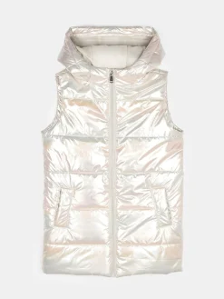 GATE Przedłużana holograficzna kamizelka pikowana|Dzieci Dziewczynki·Kurtki I Płaszcze