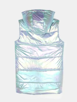 GATE Przedłużana holograficzna kamizelka pikowana|Dzieci Dziewczynki·Kurtki I Płaszcze