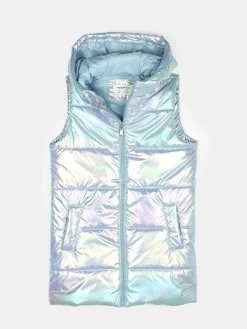 GATE Przedłużana holograficzna kamizelka pikowana|Dzieci Dziewczynki·Kurtki I Płaszcze