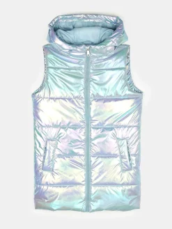 GATE Przedłużana holograficzna kamizelka pikowana|Dzieci Dziewczynki·Kurtki I Płaszcze