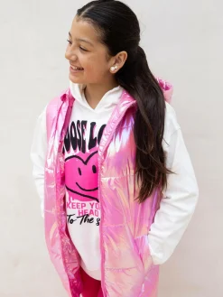 GATE Przedłużana holograficzna kamizelka pikowana|Dzieci Dziewczynki·Kurtki I Płaszcze
