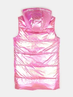 GATE Przedłużana holograficzna kamizelka pikowana|Dzieci Dziewczynki·Kurtki I Płaszcze