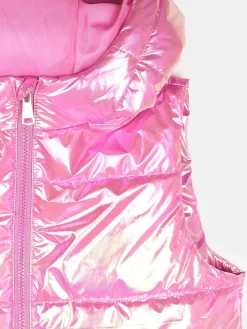 GATE Przedłużana holograficzna kamizelka pikowana|Dzieci Dziewczynki·Kurtki I Płaszcze