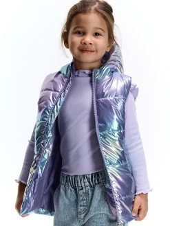 GATE Przedłużana holograficzna kamizelka pikowana|Dzieci Dziewczynki·Kurtki I Płaszcze