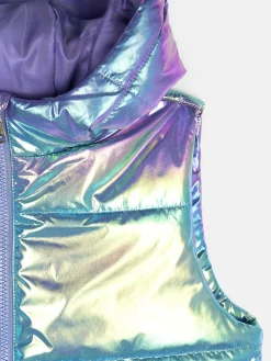 GATE Przedłużana holograficzna kamizelka pikowana|Dzieci Dziewczynki·Kurtki I Płaszcze