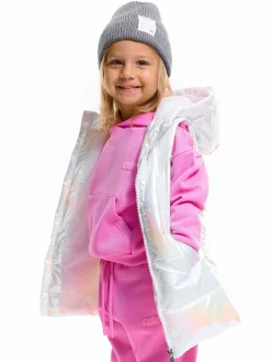 GATE Przedłużana holograficzna kamizelka pikowana|Dzieci Dziewczynki·Kurtki I Płaszcze