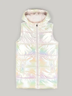 GATE Przedłużana holograficzna kamizelka pikowana|Dzieci Dziewczynki·Kurtki I Płaszcze