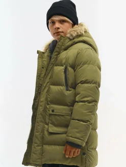 GATE Przedłużana kurtka zimowa ze sztucznym futerkiem|Dzieci Chłopcy·Kurtki I Płaszcze