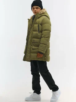 GATE Przedłużana kurtka zimowa ze sztucznym futerkiem|Dzieci Chłopcy·Kurtki I Płaszcze