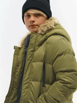 GATE Przedłużana kurtka zimowa ze sztucznym futerkiem|Dzieci Chłopcy·Kurtki I Płaszcze