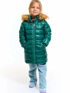 GATE Przedłużana, ocieplana kurtka zimowa ze sztucznym futerkiem|Dzieci Dziewczynki·Ostatnie Sztuki Ubrania Dla Dziewczynek|Dziewczynki·Kurtki I Płaszcze