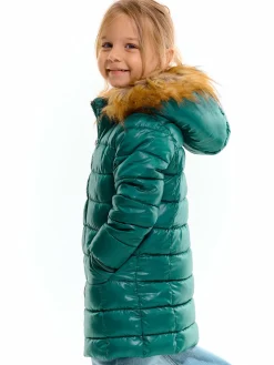 GATE Przedłużana, ocieplana kurtka zimowa ze sztucznym futerkiem|Dzieci Dziewczynki·Ostatnie Sztuki Ubrania Dla Dziewczynek|Dziewczynki·Kurtki I Płaszcze